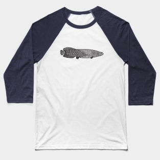 Arapaima Ink Art - light colors Baseball T-Shirt